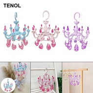 [TENOL] Chandelier Shape Hanging Drying Rack Windproof Underwear Socks Drying Rack with