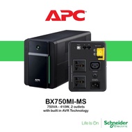 APC UPS 750VA-410W Uninterruptible Power Supply (BX750MI-MS, 3 outlets, AVR/Surge, PowerChute)