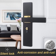 aluminum alloy|double lock door|door ​handle|door knob|​smart door lock|Matt black