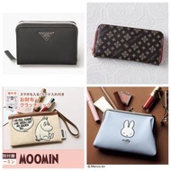 日本 THE SCAPE OF GREEN / MIFFY / MOOMIN / CHRISTIAN OLIVIER PARIS 雜誌附錄 皮革 銀包 散子包 卡片套