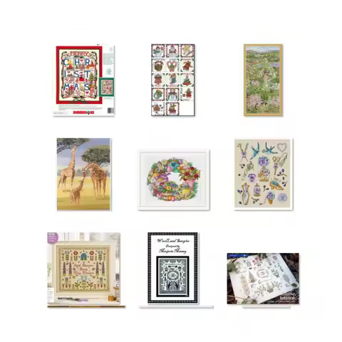 Canvas Cross Stitch Kit, DIY Embroidery Set, DMC Threads, Craft Magazine, Spring classics, April 31-