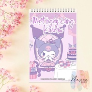 Coloring pictures A4 & A5 A day with Kuromi