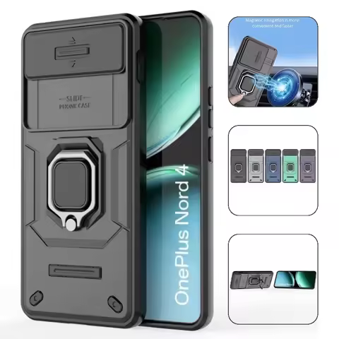 For OnePlus Nord 4 5G Case Car Magnetic Ring Stand Armor Phone Cases for One Plus Nord4 1+Nord 4 202