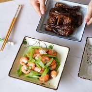set pinggan mangkuk pinggan mangkuk set Bunga sakura gaya Jepun dan Jepun, hidangan goreng teratai, 