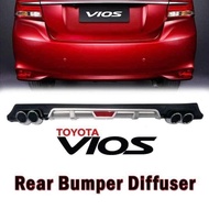 Toyota Vios 2013 to 2017 ( Gen-3 ) Rear Diffuser Bumper Body Kit -