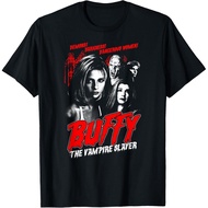 Men's cotton T-shirt Buffy The Vampire Slayer Vintage Horror Poster TV Show T-Shirt