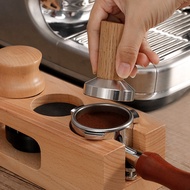 【FAS】-Coffee Tamper Espresso Stamp: Coffee Tamper Real Wood Handle, Espresso Tamper Includes Silicone Cushion