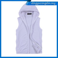 Men S Thin Sleeveless Waistcoat Vest Summer Short-Sleeved Slim-Fit Sports Trendy Cotton Half-Sleeved