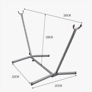 ผ้าใบ Canvas Outdoor Camping Portable Single Double Hammock Swing Bed Frame Iron Frame Home Use Indo