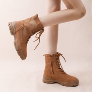 Canvas Martin Boots - Women's 2025 Genuine Leather Outdoor Hiking & Desert Boots