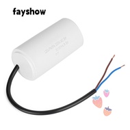 FAYSHOWSG Motor Run Capacitor, Wire Lead Capacitor Durable Motor Start Capacitor CBB60 Run Capacitor