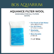 AQUANICE AQUARIUM FILTER WOOL WHITE SPONGE 12" X 18" (2 PIECE)