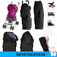 LUMINISCENCIA Stroller Cover, Carry Luggage Pushchair Bag, Convenient Storage Black Nylon Stroller P