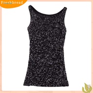 Skin-Friendly Sparkling Sequin Top for Women - Ideal for Stage Shows