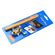 1M Pen Fishing Rod Set Portable Telescopic Pocket Fishing Rod Pen Ice Rod Fishing Rod Ultra-Short Mi
