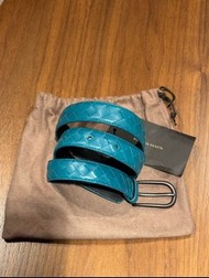 Bottega Veneta leather belt BV皮帶 85cm 34mm粗