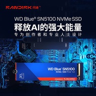 SanDisk WD Solid State Drive Blue Disk SN5100 500G/1TB M.2 PCIe4.0 Pemacu Keras Komputer Kelajuan Ba
