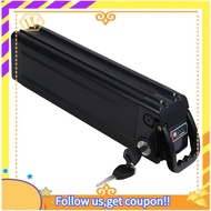【W】Electric E Bike Bicycle 18650 Battery Box Case Cover 48V Empty Silver Fish Ebike Aluminum Housing