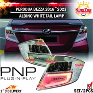 Perodua Bezza 2020-2023 Albino White Clear Tail Lamp / Bezza lampu putih