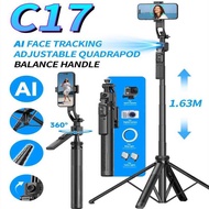 C17 Selfie Tripod for Mobile Phone 360 ° Automatic Rotating AI Tracking View Mirror with Remote Cont