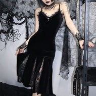 Gothic Gothic Lace Vampire Hip-hop Cheongsam Hot Girl Performance Dress