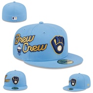 High Quality MLB Milwaukee Brewers Full Cap Fitted Hat Men Women 59FIFTY Closed Caps Sports Embroide