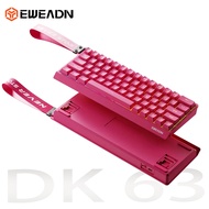 EWEADN DK63 60% Tri-mode RGB Rechargeable Wireless Mechanical Keyboard, 63% Gaming Keyboard