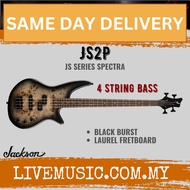 Jackson JS Series Spectra JS2P IV Electric Bass Guitar, Laurel FB, Black Burst