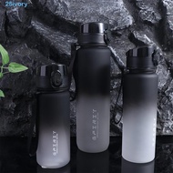 IVORY 1 Liter Sports Water Bottle, Gradient Color Portable Leak Proof Colorful Plastic Cup, PC Large