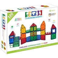 Tytan TILES 120-Piece Magnetic Tiles Building Set,