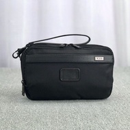 TUMI 12180 ALPHA3 ballistic nylon Men's business travel business travel zipper portable clutch bag wash bag