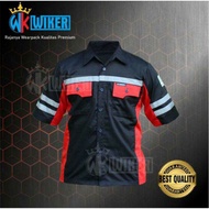 MERAH Red and Black Short Sleeve Work Wearpack - Work Clothes - Work Clothes