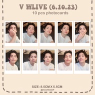 V__BTS WLIVE (6.10.23) FANMADE (Unofficial) Photocard