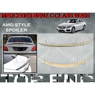 MERCEDES-BENZ C-CLASS W205 AM AMG STYLE REAR TRUNK SPOILER TOP SPOILER REAR SPOILER ABS SKIRT LIP BO