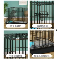 Teddy Dog Cage with Toilet Indoor Small Dog Cage Folding Household Dog Cage Pigeon Cat Rabbit Chicken Cage