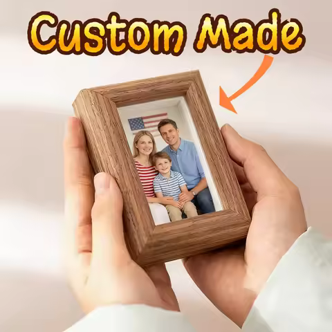 Custom Mini Photo Printing Frame - Personalized Photo Customization - Standard Size Glossy Photo - C