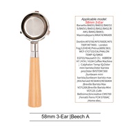 58mm 3 Ears Espresso Machine Bottomless Portafilter For Hibrew h7 Hibrew h7a Hibrew h10a Replacement