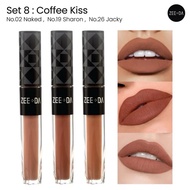 Zeeda lipset 3 แท่ง โทนน้ำตาล สำหรับสาวๆที่รักการทาปากน้ำตาล มีให้ครบทั้ง3เฉดน้ำตาล เม็ดสีแน่น ติดทน