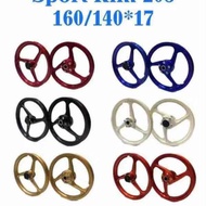 Y15ZR ENKEI SPORT RIM R1.60-F1.40(FULL CHOP) FRONT 125Z & ENKEI DISC SILVER GOLD