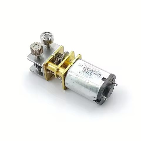 Mini N20 Gear Motor 3D Printing Pinter Pen Reduction Motor Turbo Worm Full Metal Gearbox Right Angle