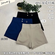 ✨January✨5846 高级感显瘦百搭罗马短裤