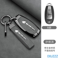 Zinc Alloy Leather Car Key Cover Key Case for suzuki key sx4 ertiga grand vitara swift lgnis kizashi