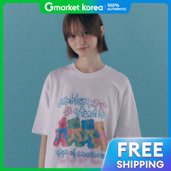 Ambler | เสื้อยืดโอเวอร์ฟิตแขนสั้น แอ็บเมลเลอร์ ใช้ได้ทั้งชายและหญิง Four emotion ทรงโอเวอร์ไซส์ AS1