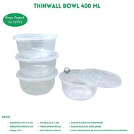 Thinwall Cup 400 Plastic Pudding Cup BowlML (25 Pcs-BW400)