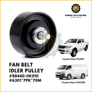 (1@pc) 88440-0K010 6301*7PK*70M - Fan Belt Idler Pulley Toyota Hilux KUN25 Hiace KDH200
