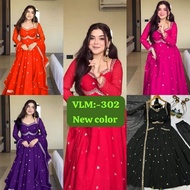 FESTIVAL COLLECTIONS ANARKALI GOWN WITH PANT AND DUPATTA