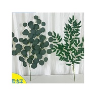 Artificial Flower Small Wall-Mounted Apple Leaf Artificial Green Plant Willow Leaf Artificial Flower
