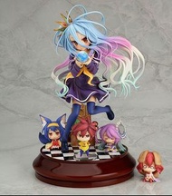 【絕版 全新未拆】日版 初版 收藏級 No Game No Life 遊戲人生 白 棋盤格 1/7 PVC 手辦 模型 公仔