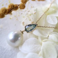 南洋珍珠/海藍寶石項鍊