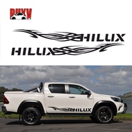 BuyV Car Body Stickers For Toyota Hilux，Car Pickup Side Sticker Self-adhesive Decals Strip Decoration Car Accessories For Hilux